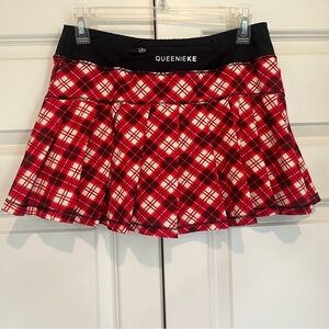 Queenieke Pleated Plaid Tennis/Pickleball Skirt Size Small